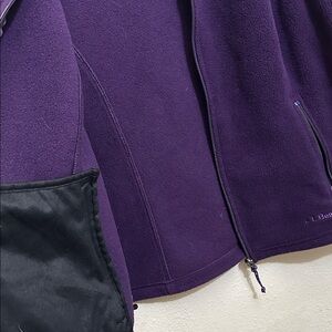 L.L. Bean Women's Purple Fleece Vest